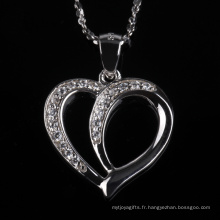 Forever Love Heart Shape Fashion Pendentif Bijoux Collier pour cadeau